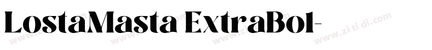 LostaMasta ExtraBol字体转换 LostaMasta ExtraBol字体转换
